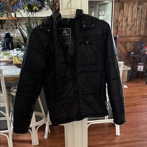 Alpine Men's Black Puffer Coat